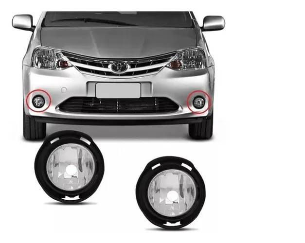 Par Farol Milha Auxiliar Neblina Etios 2012 2013 2014 2015