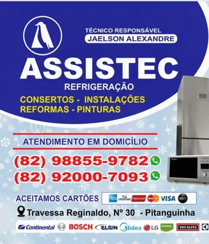 Serviços de refrigeração 