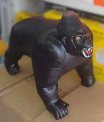 King Kong Boneco Com Som Rugido Tamanho Grande 30X35cm