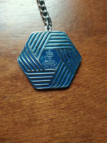Chaveiro Banco América do Sul prateado