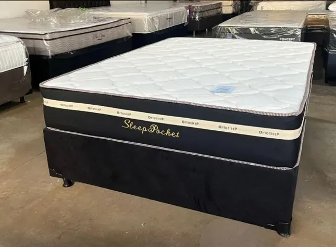 Cama box colchão molas e suporte(10x sem juros)