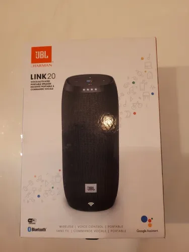Caixa de som Jbl link 20 com Google assistente Wi-Fi
