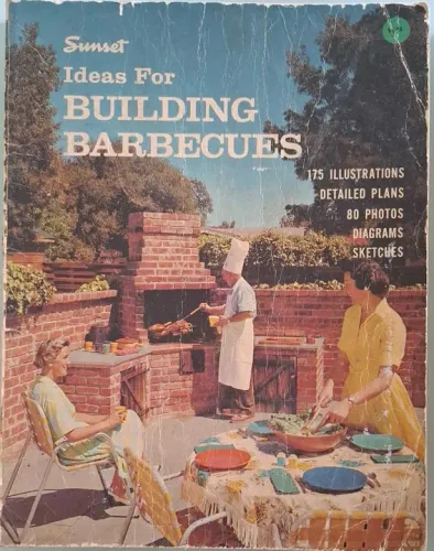 Livro americano "Ideas for BUILDING BARBECUES".