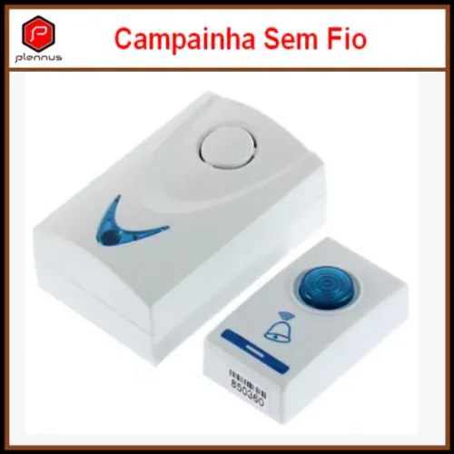 Campainha Sem Fio Residencial / Comercial Bivolt com Bateria (z275) 