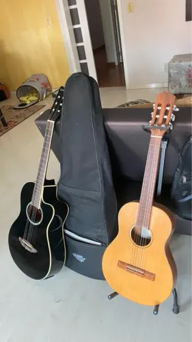 Violão adulto elétrico e infantil normal 