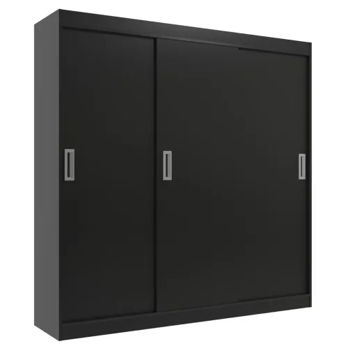 Guarda-roupa roupeiro 3 portas de correr black 3674 -ENTREGA HOJE !!!
