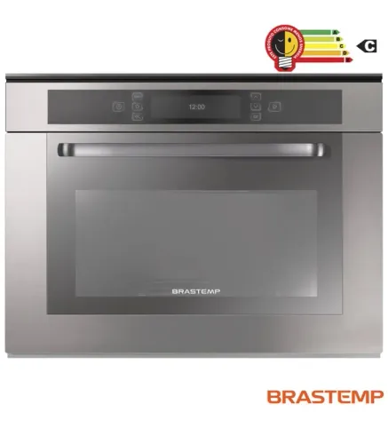 BMO40AR Micro-ondas Brastemp De Embutir 40 Litros cor inox com Grill - BMO40AR ? 220V