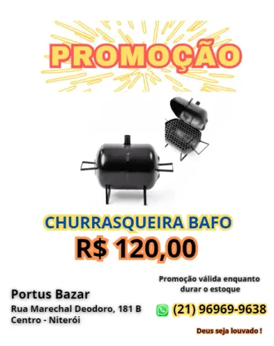 Promoção de Churrasqueira - Nova