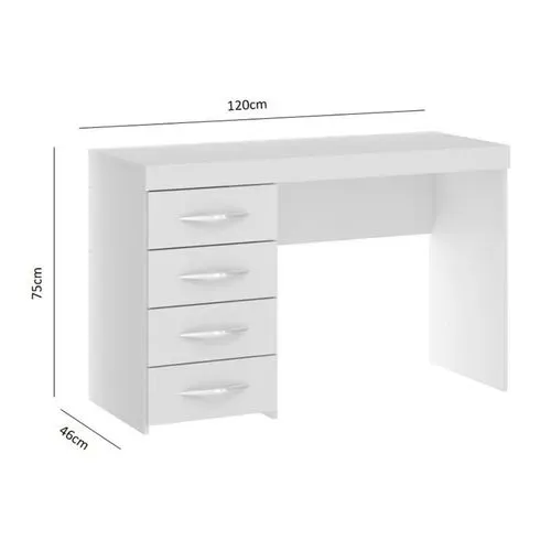Mesa escrivaninha com 4 gavetas 