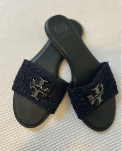 Sandália Tory Burch preta - Tamanho 36