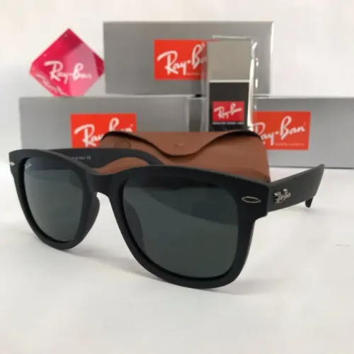 Óculos Ray ban Wayfarer Tradicional Black matte lentes de cristal