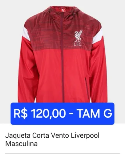 Jaqueta Corta-Vento Liverpool