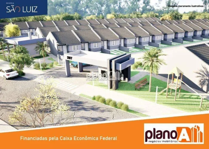 Casa em Condomínio Reserva São Luiz à venda, com 43,75m², 2 quartos - São Luiz - Gravataí