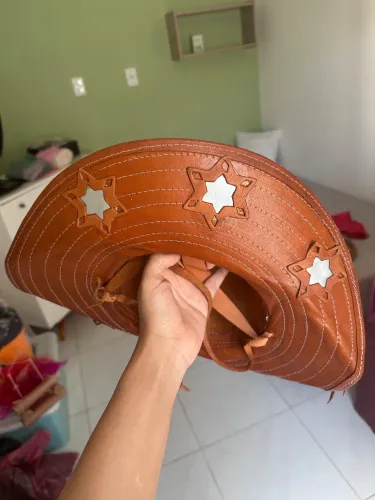 Chapéu cangaceiro couro 