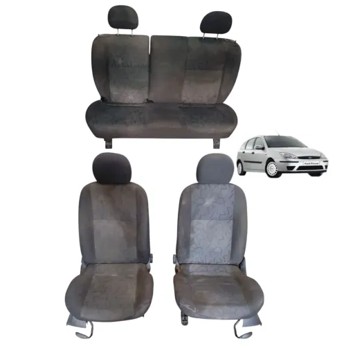 Jogo Banco Ford Focus 2005 2006 2007 2008 Hatch Higienizar Cinza