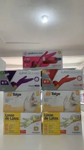 Luvas Descartáveis - Látex