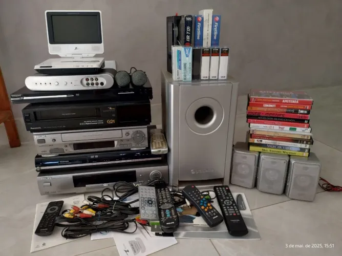 Aparelhos eletrônicos som e imagem - VHS / DVD / Video Cassete / Gravador DVD