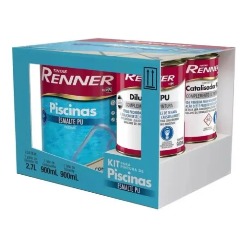 Kit Pintura de Piscinas Renner Esmalte PU