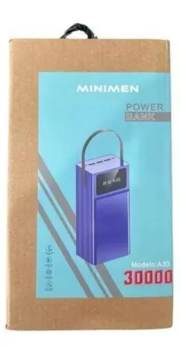 Power Bank MiniMen 30000mAh Modelo A30 POTENTE