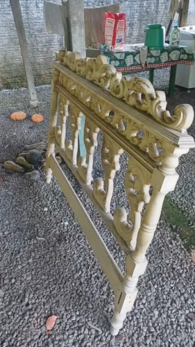 Cabeceira de cama antigo rustico