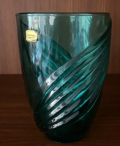 Vaso Azul Turquesa Vidro Luminarc