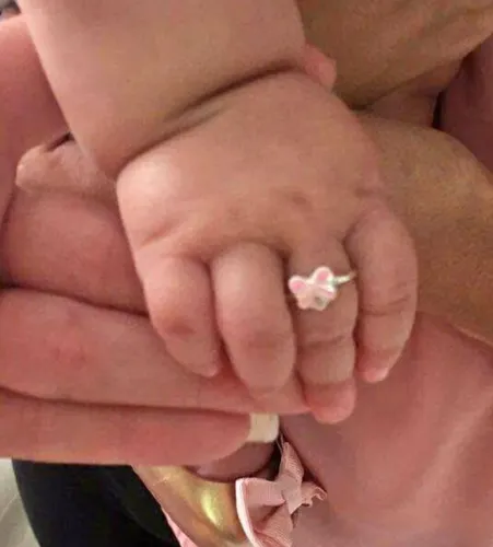 Anel bebê pratafina 6m a 1 ano e meio em prata 