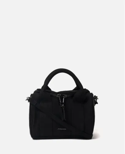 Bolsa John John preta com alça transversal