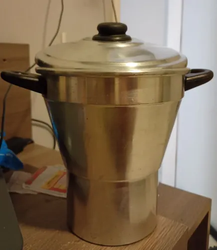 Cuscuzeira em alumínio