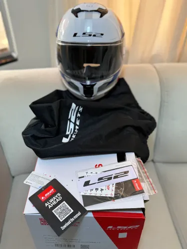 Capacete LS2 Stream 2 Branco/Azul/Vermelho