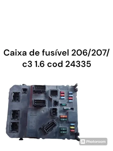 Caixa De Fusivel Peugeot 206 207 C3 1.6 Cod 24335