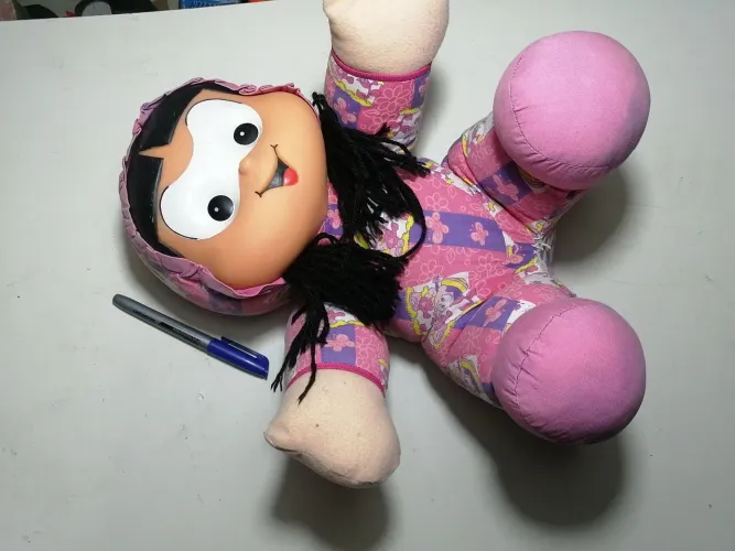 Boneca rosinha turma da Mônica antiga!
