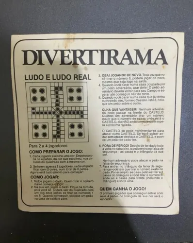 Manual do Jogo de Tabuleiro Divertirama da Estrela