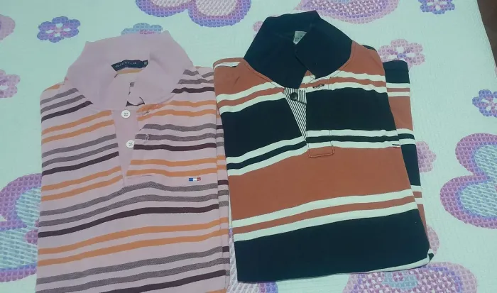 Camisas Polo Listradas - Conforto e Estilo tamanhos M e G (2 por 35,00)