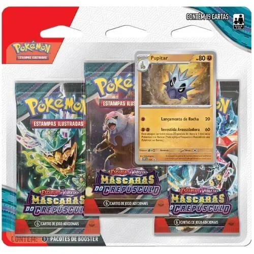 Blister triplo Máscaras do Crepúsculo - Pokémon TCG