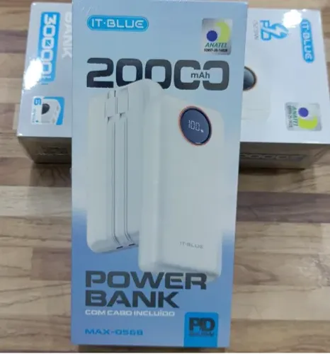 Carregador Portátil Power Bank It-blue MAX-0568 20.000mah 22,5w