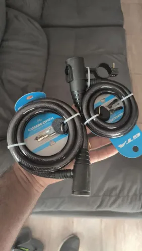 Cadeado Corrente Bike Espiral para Bicicleta com Chaves - GTA