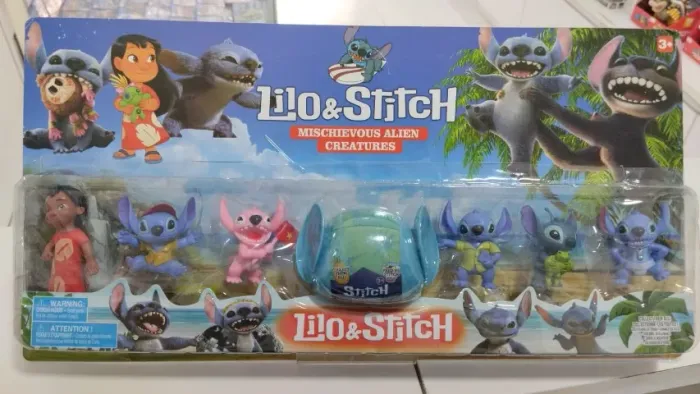 Kit 7 Bonecos LILO e STITCH