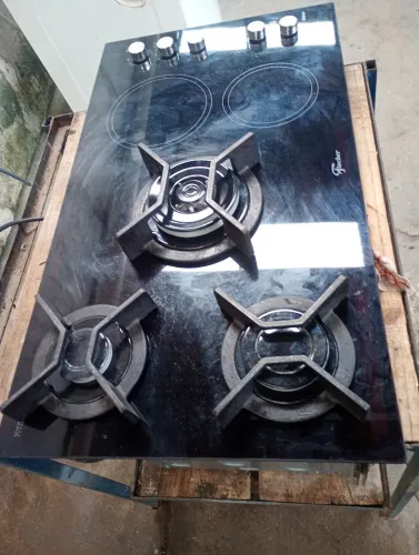 Cooktop fischer Indução 2 bocas e a Gás 3 Bocas