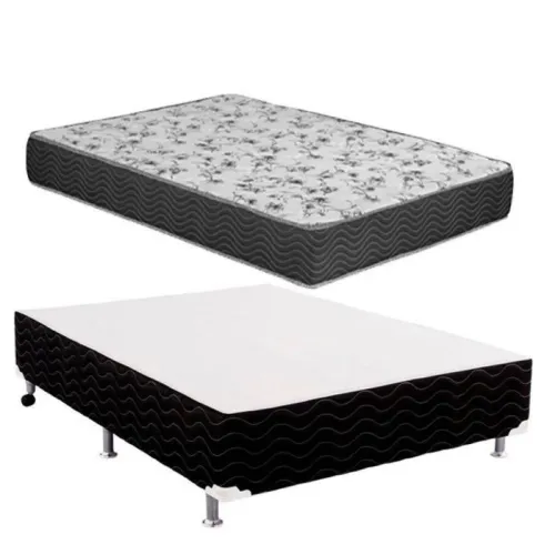  Cama Box Casal e Colchão D33 direto de fábrica genki kenko
