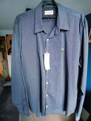 Camisa Lacoste masc. manga longa - Nova