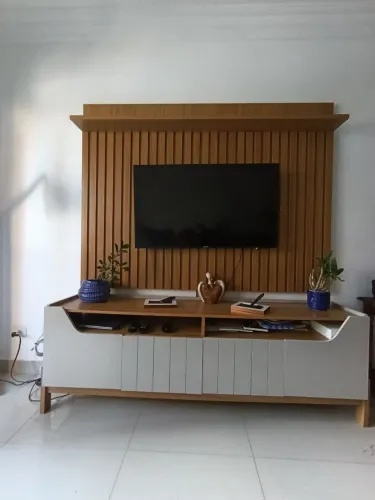 PAINEL + RACK (CONJUNTO) PARA TV - 180 cm (rack) / 197 cm (painel)