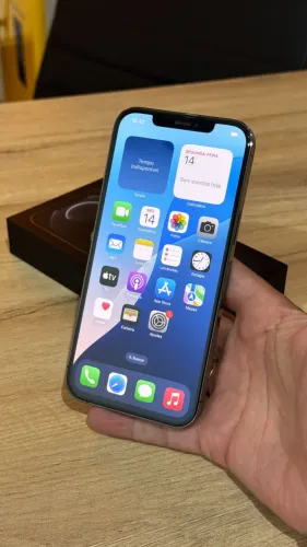 iPhone 12 Pro Max 128GB Graphite - Saúde da bateria 100%! Loja física! C/ 90 dias garantia
