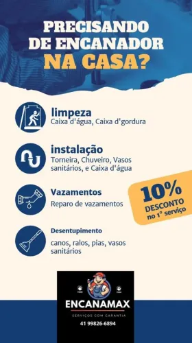 Encanador profissional 
