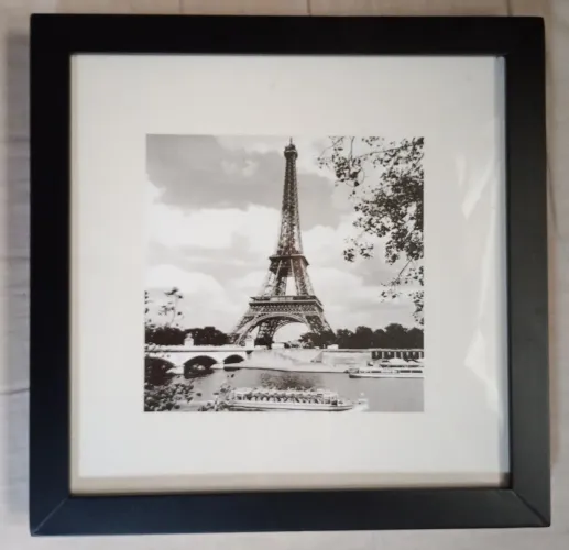 Quadro Decorativo Torre Eiffel Tok&Stok; 28cm x 28cm