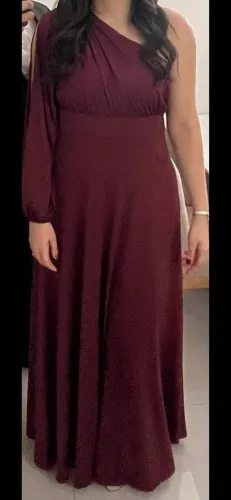 Vestido de Festa Vinho/Bordô c/bojo