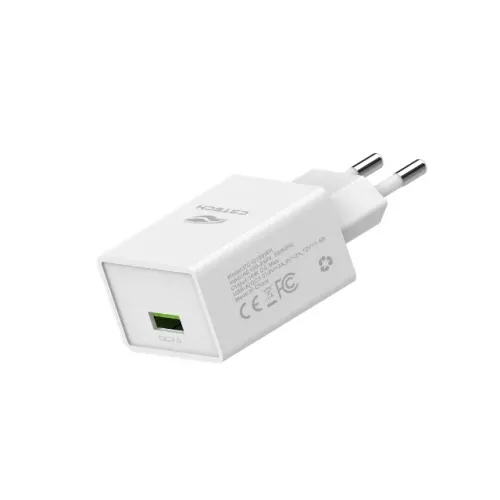 Carregador de Parede C3Tech 3.0A 18W UC-Q100WH (1 USB) Quick Charge 3.0 - WZetta