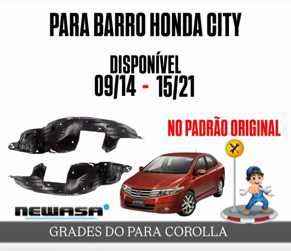 PARA BARRO / ASA DE URUBU CITY ANO 09 até 2012 No padrão original 
