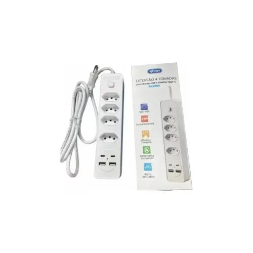 Extensão 4 Tomadas Knup BX2204