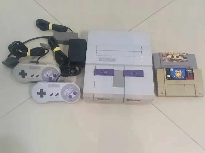 Super Nintendo completo e revisado