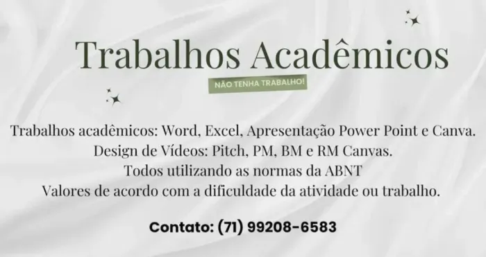 Trabalhos acadêmicos (tcc)